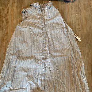Old Navy Sleeveless Button Up Dress w/pockets